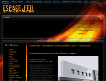 Tablet Screenshot of espacefeu.fr